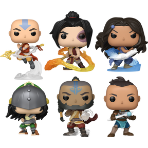 Funko Pop! Avatar Aang: The Last Airbender - Aang, Zuko, Katara, Toph, Tagah & Sokka - Bundle (Set of 6)