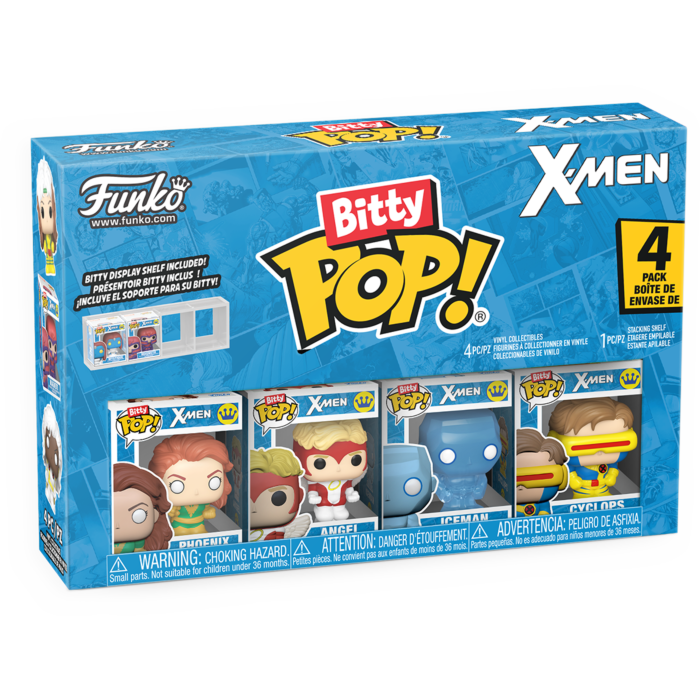 Funko Bitty Pop! X-Men - Phoenix, Angel, Iceman & Cyclops - 4-Pack