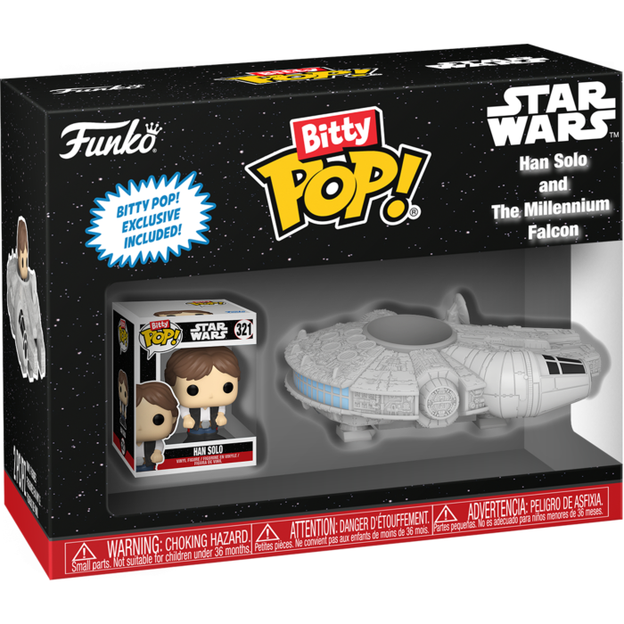 Funko Pop! Rides - Star Wars - Han Solo & The Millennium Falcon Bitty #321