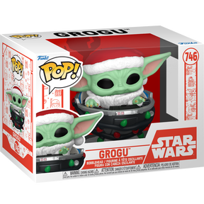 Funko Pop! Star Wars: The Mandalorian - Grogu with Santa Hat in Pram (Holiday) #746