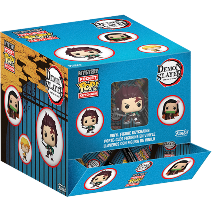 Funko Pocket Pop! Keychain - Demon Slayer - Mystery (Display of 12)
