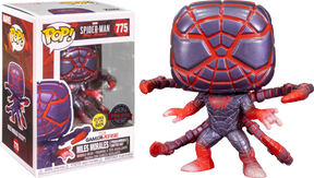 Funko Pop! Marvel's Spider-Man: Miles Morales - Miles Morales in Programmable Matter Suit Jumping Glow in the Dark #840