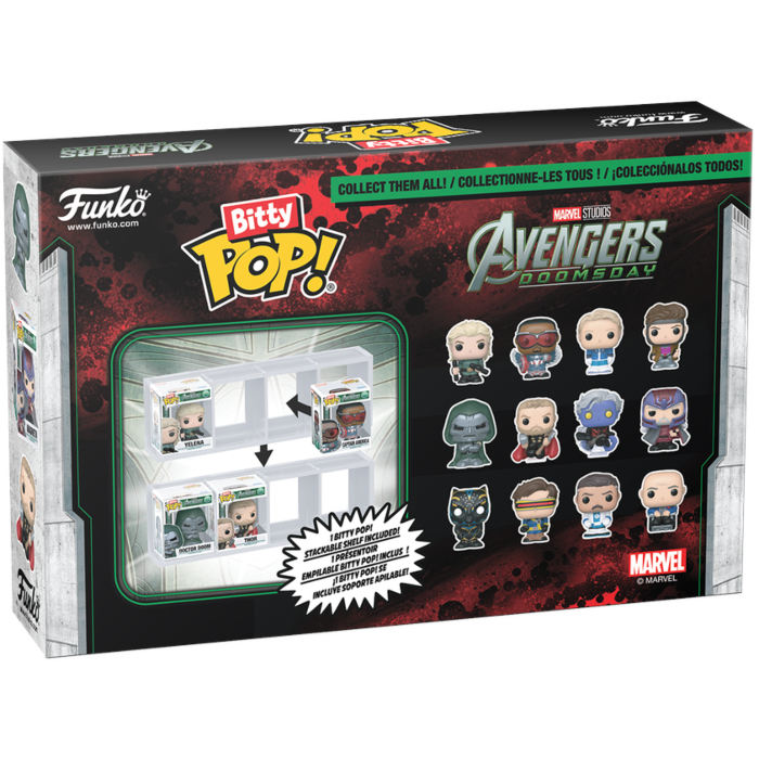 Funko Bitty Pop! Avengers: Doomsday - Black Panther (Shuri), Cyclops, Mister Fantastic & Professor X - 4-Pack