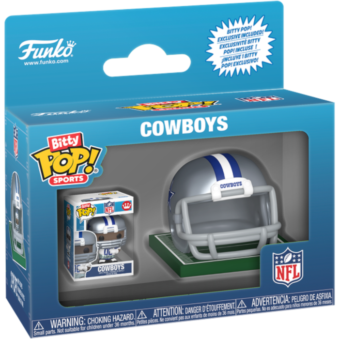 Funko Bitty Pop! NFL: Football - (Series 1) Bitty Pop! & Helmet (Display of 12)