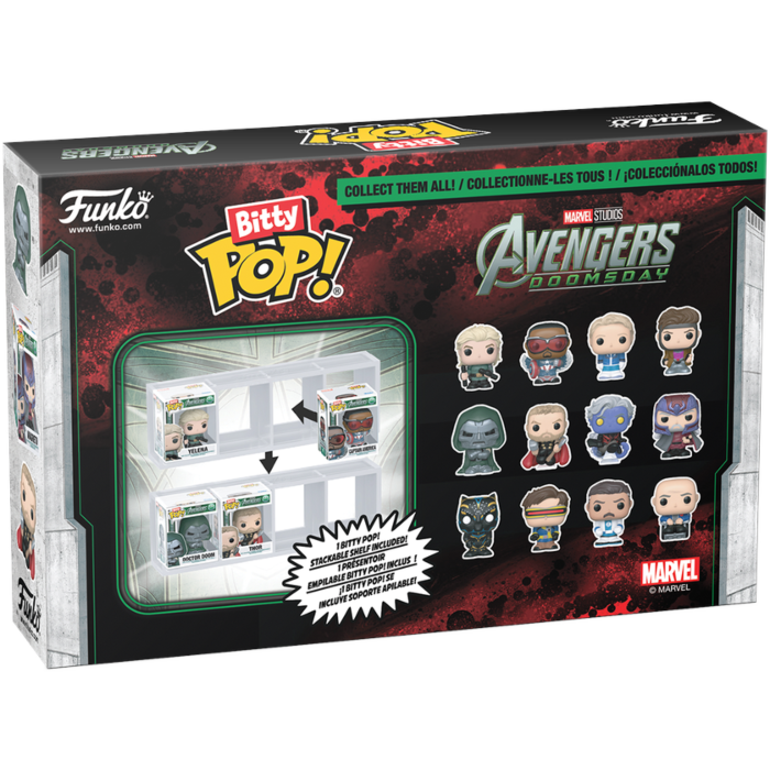 Funko Bitty Pop! Avengers: Doomsday - Yelena, Captain America, Johnny Storm & Gambit - 4-Pack