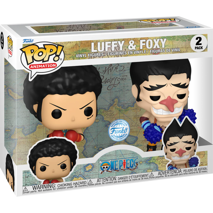 Funko Pop! One Piece - Luffy & Foxy - 2-Pack - Chase Chance