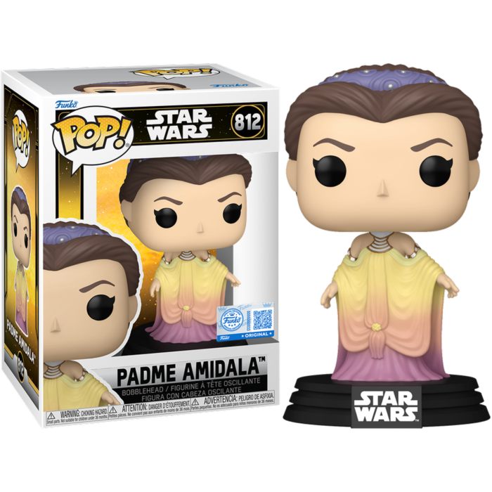 Funko Pop! Star Wars - Padme Amidala (Lake Dress) #812 (+ Box of 3 Mystery Exclusive)