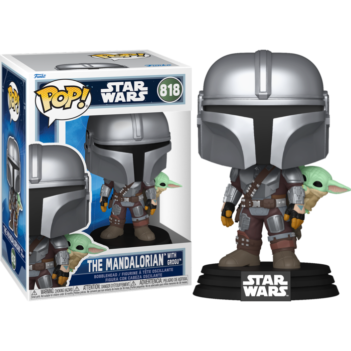 Funko Pop! Star Wars: The Mandalorian & Grogu (2026) - Mandalorian, Grogu, Mercenary Guard Droid, Zeb & Grogu in Pram - Bundle (Set of 5) - Real Pop Mania