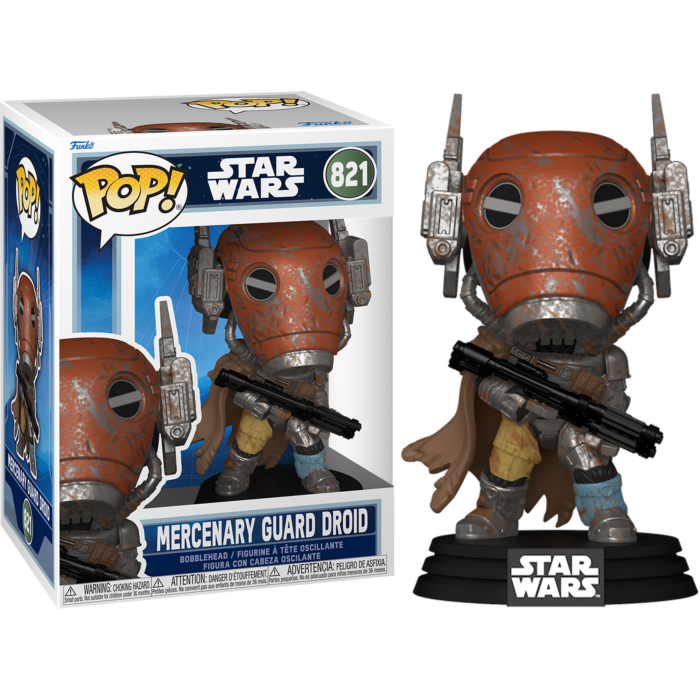 Funko Pop! Star Wars: The Mandalorian & Grogu (2026) - Mercenary Guard Droid #821 - Real Pop Mania