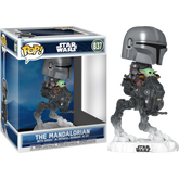 Funko Pop! Rides - Star Wars: The Mandalorian & Grogu (2026) - The Mandalorian with Grogu in Imperial Remnant AT-RT Deluxe #837 - Real Pop Mania