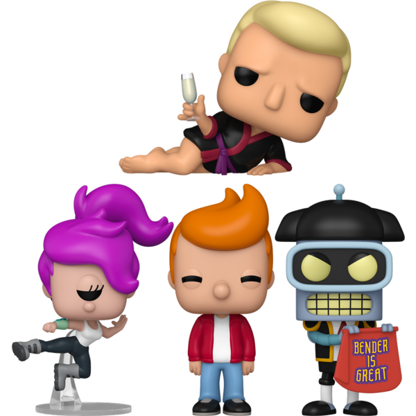 funko pop フューチュラマ セット futurama Funko Pop! Futurama - The Butterjunk Effect - Bundle (Set of 4)