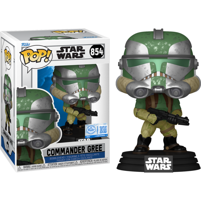 Funko Pop! Star Wars: The Clone Wars - Commander Gree #854 (+ Box of 3 Mystery Exclusive)