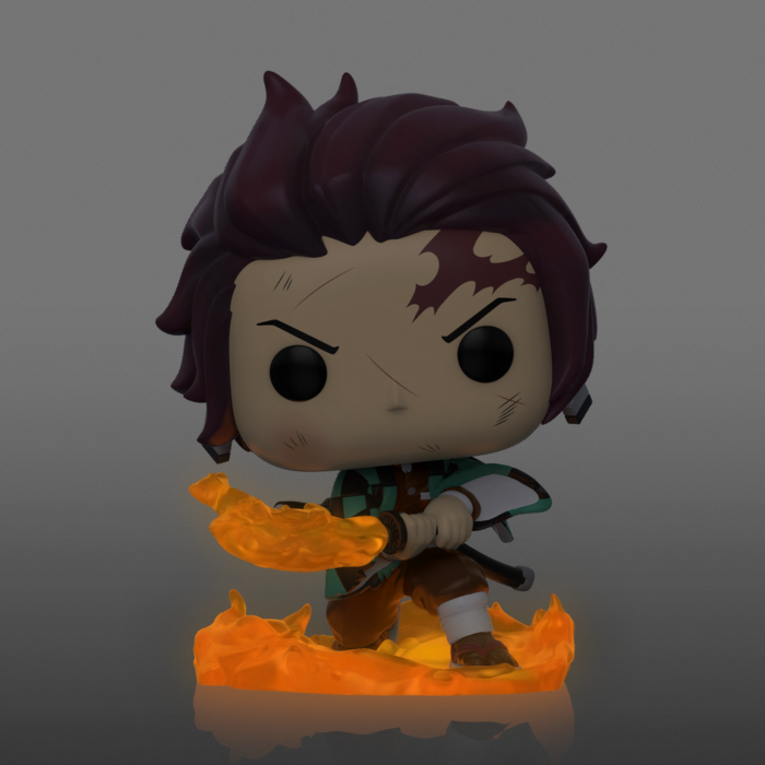 Funko Pop! Demon Slayer - Tanjiro with Flaming Blade #874 - Chase Chance
