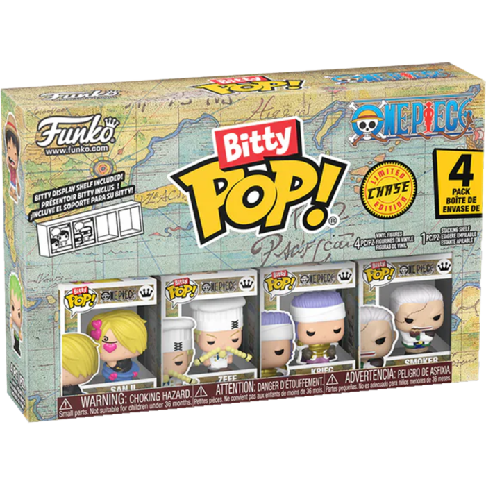 Funko Bitty Pop! One Piece - Sanji, Zeff, Krieg & Chase Bitty - 4-Pack