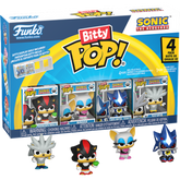 Funko Bitty Pop! Sonic the Hedgehog - Shadow, Rouge, Neo Metal Sonic & Silver 4-Pack - Real Pop Mania