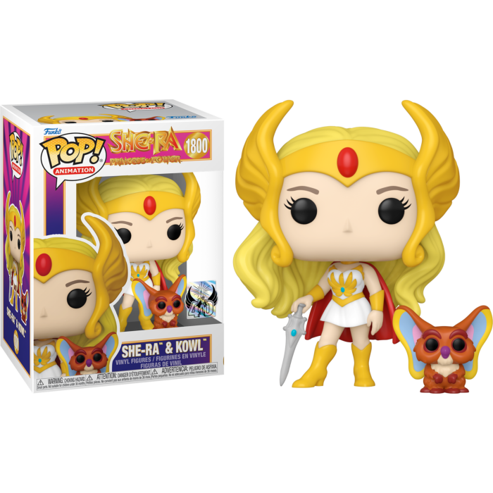 Funko Pop! She-Ra: Princess of Power - She-Ra & Kowl 40th Anniversary #1800