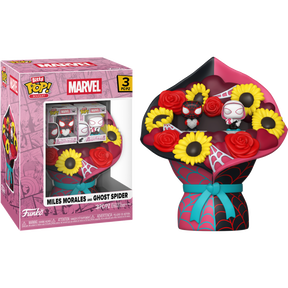 Funko Bitty Pop! Bouquet - Spider-Man - Miles Morales & Ghost Spider Valentine Bitty - 2-Pack