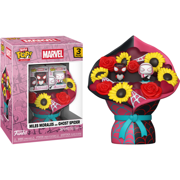 Funko Bitty Pop! Bouquet - Spider-Man - Miles Morales & Ghost Spider Valentine Bitty - 2-Pack