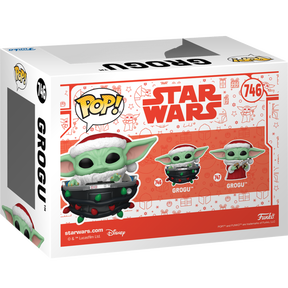 Funko Pop! Star Wars: The Mandalorian - Grogu with Santa Hat in Pram (Holiday) #746