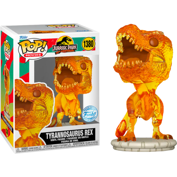 backup Spytte koncept Funko Pop! Jurassic Park - Tyrannosaurus Rex (Amber) 30th Anniversary #1380