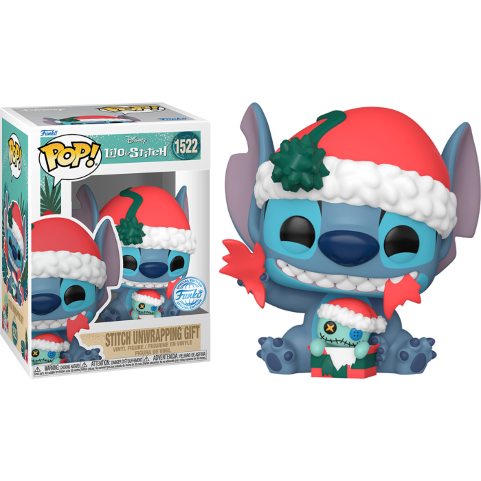 Funko Pop! Lilo & Stitch - Stitch Unwrapping Gift (Holiday) #1522