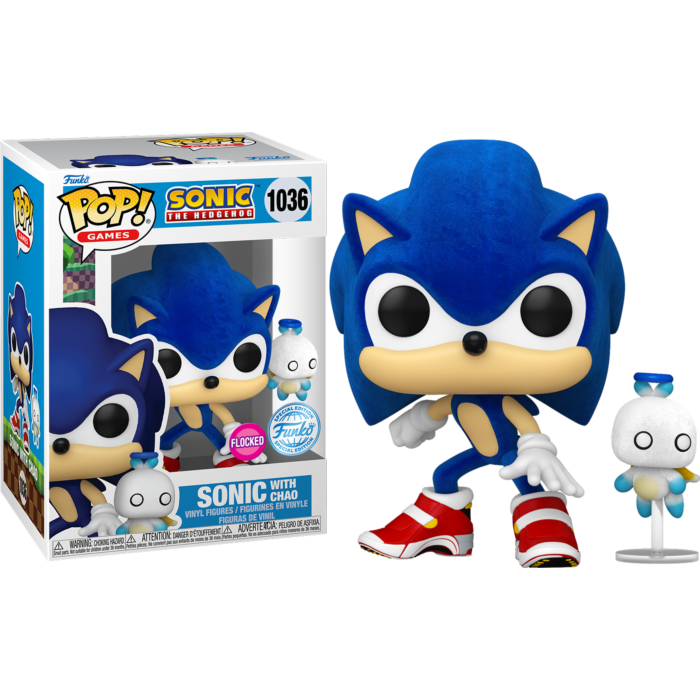 Funko Pop! Sonic the Hedgehog - Sonic with Chao Flocked #1036