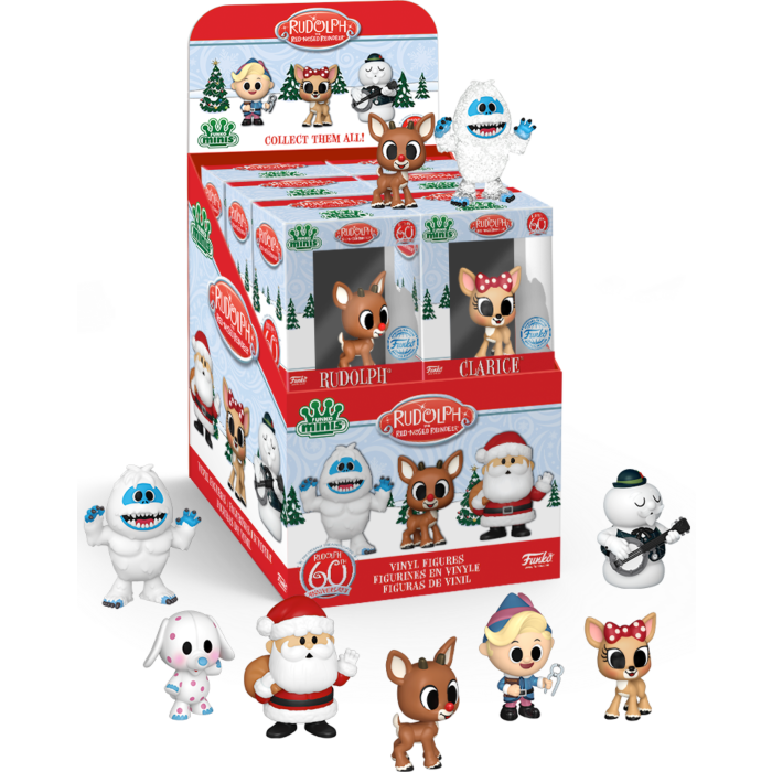 Funko - Rudolph the Red-Nosed Reindeer - Mystery Minis Blind Box (Display of 12)