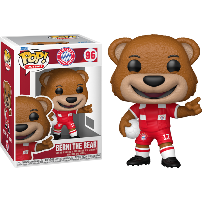 Funko Pop! Football (Soccer): Bayern Munich - Berni The Bear #96 - Real Pop Mania