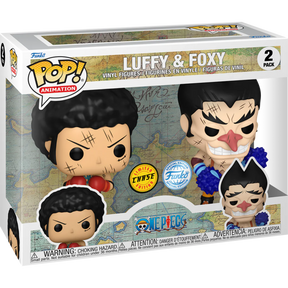 funko pop luffy gear 2 chase Funko Pop! One Piece - Luffy & Foxy - 2-Pack