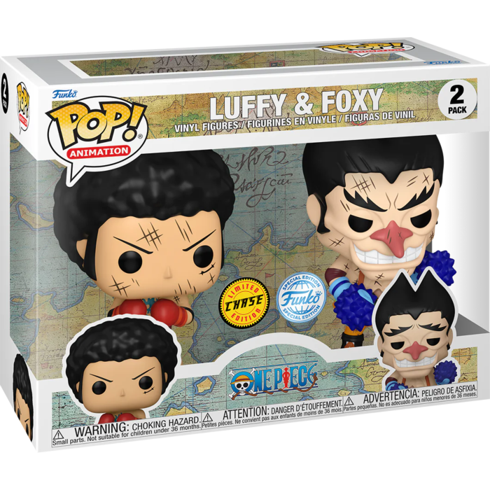 Funko Pop! One Piece - Luffy & Foxy - 2-Pack - Chase Chance