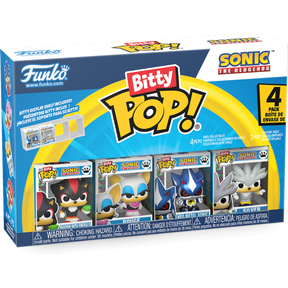 Funko Bitty Pop! Sonic the Hedgehog - Shadow, Rouge, Neo Metal Sonic & Silver 4-Pack - Real Pop Mania