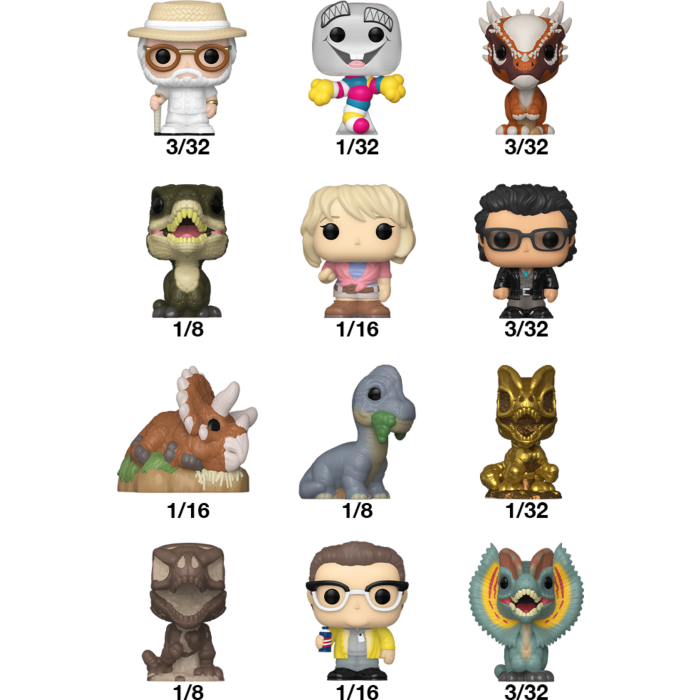 Funko Bitty Pop! Jurassic Park - Bitty Pop! Blind Bag - (Display of 32) - Real Pop Mania
