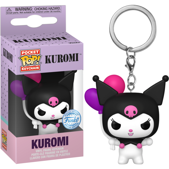 Funko Pocket Pop! Keychains - Hello Kitty - Kuromi with Balloons