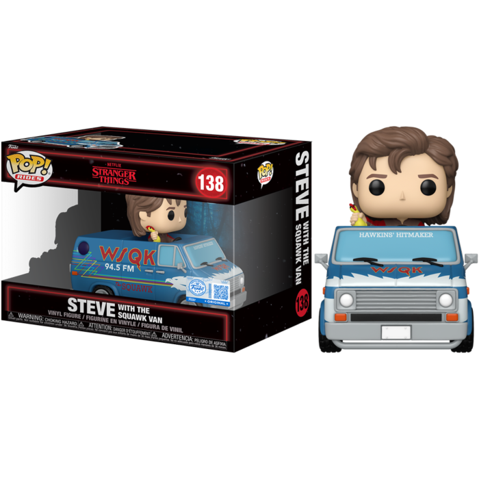 Funko Pop! Rides - Stranger Things - Steve with the Squawk Van (Season 5) Deluxe #138