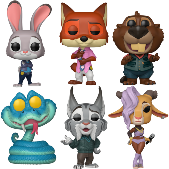 Funko Pop! Zootopia 2 - Welcome to the Urban Jungle Bundle (Set of 6)