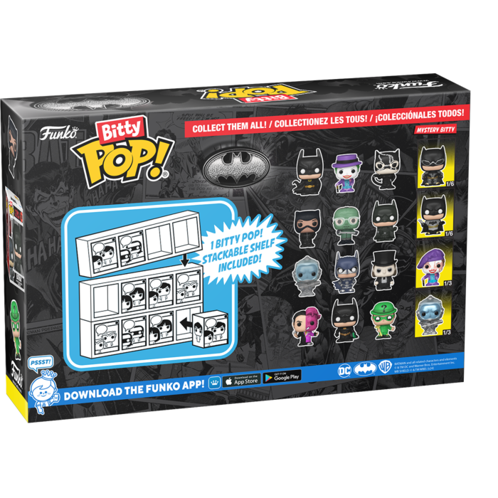 Funko Pop! Batman - Batman, Mr. Freeze, The Penguin & Mystery Series 03 Bitty - (4-Pack)