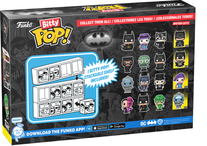 Funko Pop! Batman - Batman, The Joker, Catwoman & Mystery Series 01 Bitty - (4-Pack)