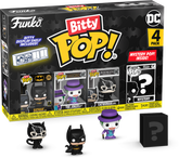 Funko Pop! Batman - Batman, The Joker, Catwoman & Mystery Series 01 Bitty - (4-Pack)