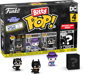 Funko Pop! Batman - Batman, The Joker, Catwoman & Mystery Series 01 Bitty - (4-Pack)