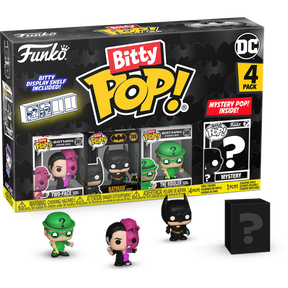 Funko Pop! Batman - Batman, Two-Face, The Riddler & Mystery Series 04 Bitty - (4-Pack)