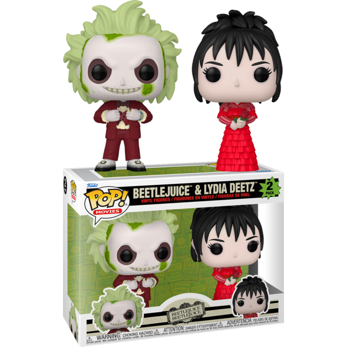 Funko Pop! Beetlejuice Beetlejuice - Beetlejuice & Lydia Deetz - 2-Pack