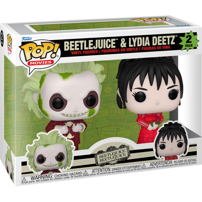 Funko Pop! Beetlejuice Beetlejuice - Beetlejuice & Lydia Deetz - 2-Pack