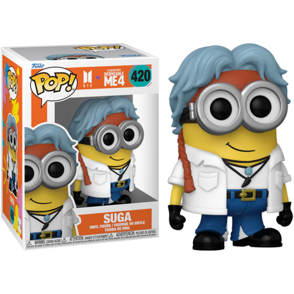Funko Pop! Despicable Me 4 x BTS - Suga Minion #420 Funko Pop! Despicable Me 4 x BTS - Suga Minion #420