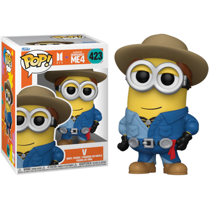 Funko Pop! Despicable Me 4 x BTS - V Minion #423