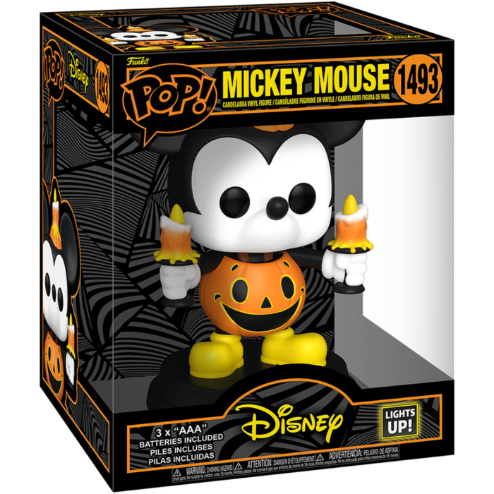 Funko Pop! Disney - Halloween - Mickey Mouse (Lights Up) Super Sized 6" #1493