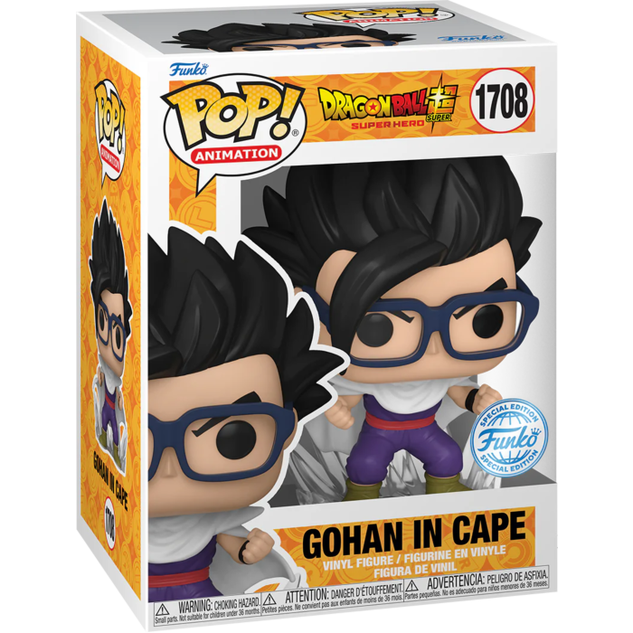 Funko Pop! Dragon Ball Super - Super Hero - Gohan in Cape #1708 - Chase Chance