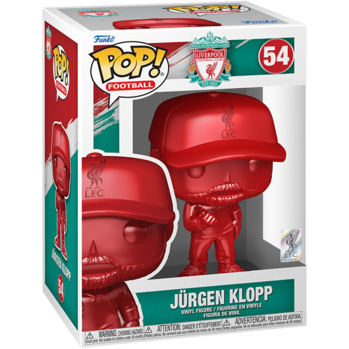 Funko Pop! Football (Soccer) - Jurgen Klopp in Red Liverpool Metallic #54