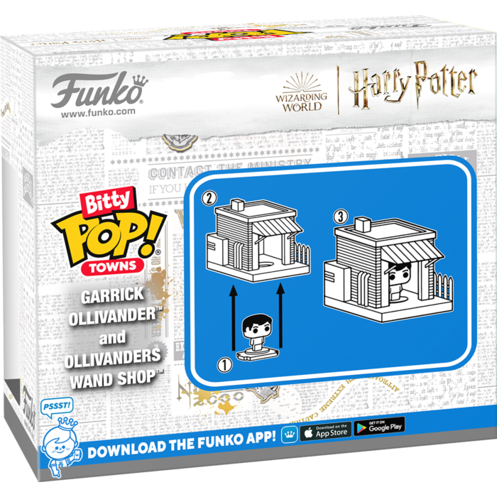 Funko Pop! Harry Potter - Garrick Ollivander & Ollivanders Wand Shop Bitty Town #146