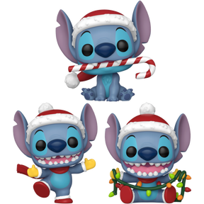 Funko Pop! Lilo & Stitch - Holiday - Santa Stitch - Bundle (Set of 3)