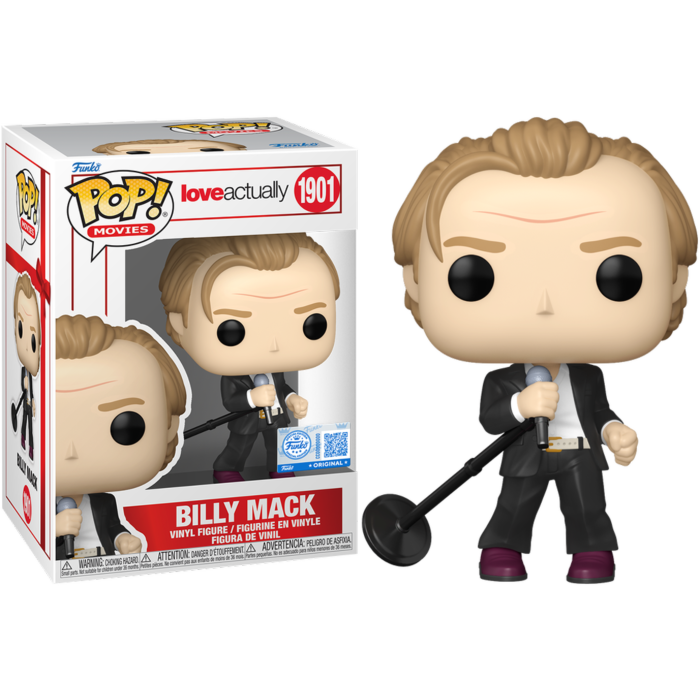 Funko Pop! Love Actually - Billy Mack #1901 - Chase Chance (+ Box of 3 Mystery Exclusive)